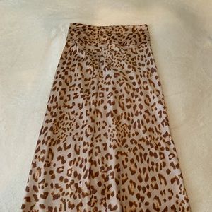 Silk free people floor length skirt